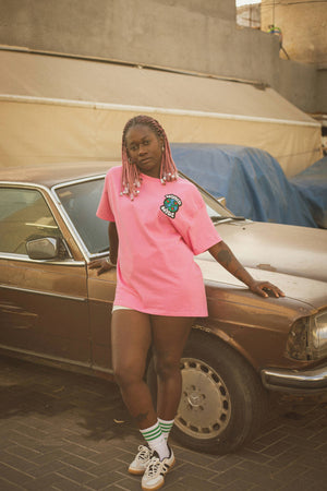 Pink Patch WorldWide Tee