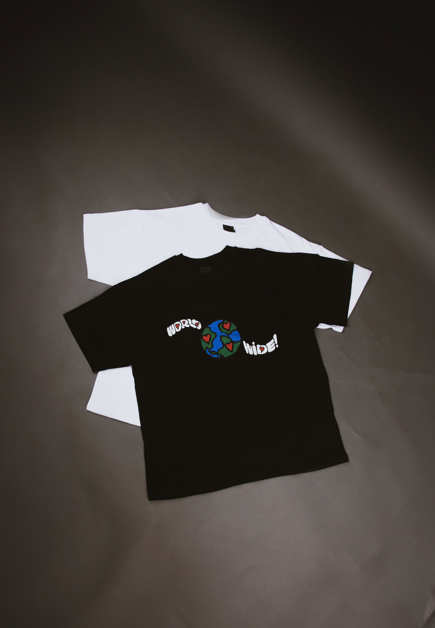 Black Wavy WorldWide Tee